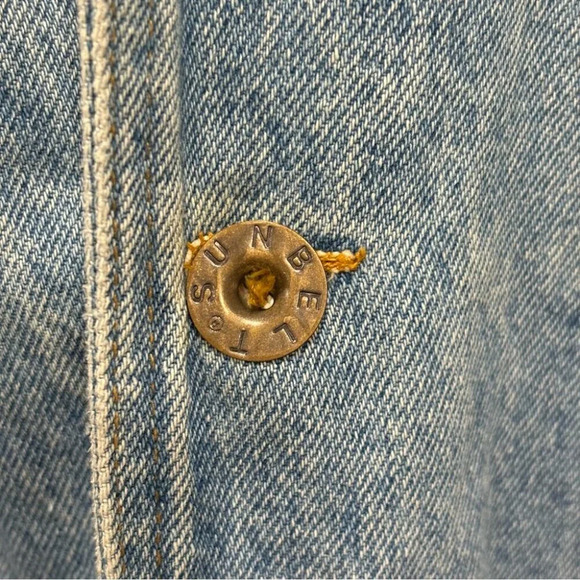 Vintage Sunbelt Jean/ Denim Long Sleeve Duster Cardigan Trench Coat Size M/L - Picture 6 of 12